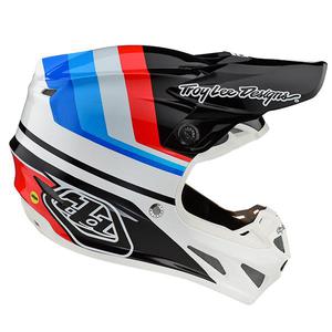 Casque cross Troy Lee Designs 2020 SE4 Composite Mirage - Blanc Noir 57/58 - M