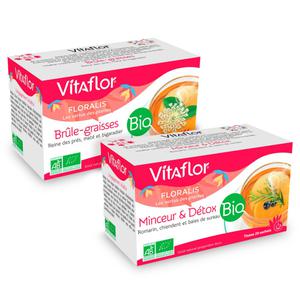 Pack Tisanes Brûle Graisse & Minceur/detox – 2x20 Sachets - Le Duo Idéal Pour Faire Attention À Sa Ligne