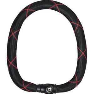 ABUS Steel-O-Chain Ivy 9210 Serrure de chaîne, noir-rouge, taille 140 cm