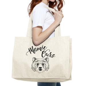Grand Cabas Mamie Ours - Naturel - Taille TU