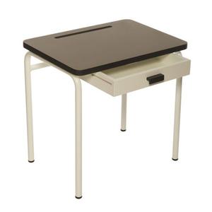 Bureau d'écolier 3/6 ans en formica Régine Les Gambettes - Taupe