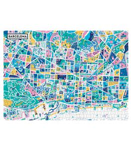 Image Republic - Puzzle Corbineau Barcelone 1000 pièces - Blanc