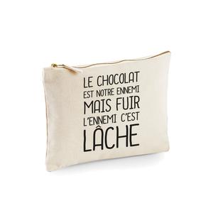 Trousse Le Chocolat Est Notre Ennemi 2 - Naturel - Taille TU