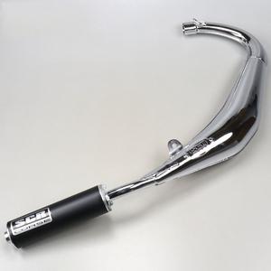 Pot d'échappement SCR Corse chromé Derbi, Gilera, Aprilia