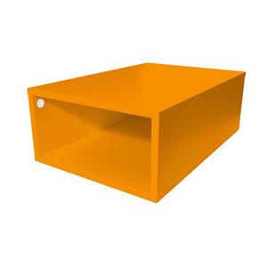 Cube de rangement bois 75x50 cm Orange
