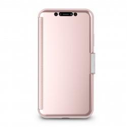 Moshi - Étui folio à fermoir Moshi StealthCover Rose Apple Smartphones Polycarbonate iPhone XR Avec fermeture aimantée 34-50€ Moshi