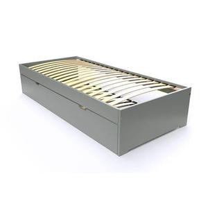 Lit gigogne 80x190 Malo pin massif 80x190 Gris