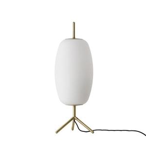 SILK-Lampe à poser tripode Verre/Métal H53cm Blanc