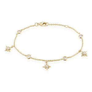 Chaîne De Cheville Lenka Plaqué Or Jaune Oxyde De Zirconium