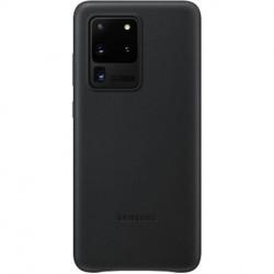 Samsung - Coque Rigide Cuir - Couleur : Noir - Modèle : Galaxy S20 Ultra