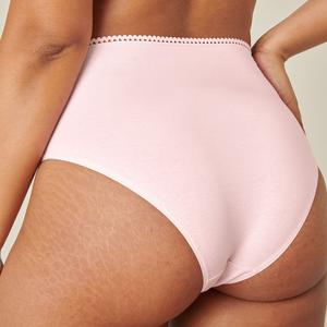 Culotte Taille Haute Coton BIO - Rose Blush
