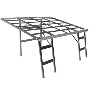 Table étalage marché alu pliante inclinée - P. 120 X L. 150 cm - Ajourée