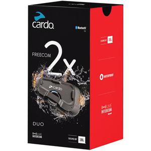 Cardo Freecom 2x Duo Système de communication Double Pack, noir