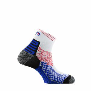 Chaussette de running Pro Marathon 2 - Blanc Tricolore