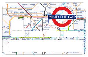 Sticker pour carte bancaire, Mind the Gap