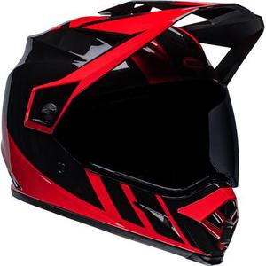 Bell MX-9 Adventure MIPS Dash Casque de motocross, noir-rouge, taille S