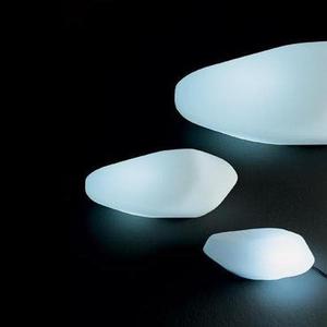 STONES-Lampe d'extérieur Polyéthylène L63cm Blanc
