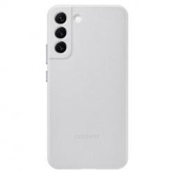 Samsung - Coque Rigide Cuir - Couleur : Gris - Modèle : Galaxy S22+