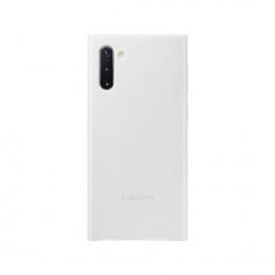 Samsung - Coque Rigide Cuir - Couleur : Blanc - Modèle : Galaxy Note 10