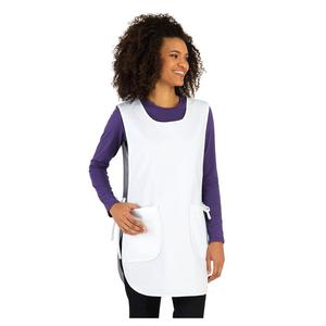 Chasuble tablier blouse professionnel blanche femme entretien auxiliaire de vie menage aide a domicile