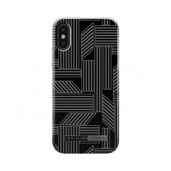 iDeal Of Sweden - Coque Rigide Fashion Geometric Puzzle - Couleur : Noir - Modèle : iPhone Xs