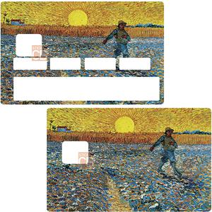 Sticker pour carte bancaire, le semeur de Van Gogh