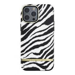 Richmond & Finch - Coque Rigide Zebra - Couleur : Noir - Modèle : iPhone 13 Pro Max