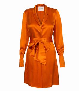 DMN - Femme - 34 - Robe Paule en soie - Orange