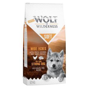 12kg Junior "Soft Wide Acres", poulet Wolf of Wilderness - Croquettes pour chiot