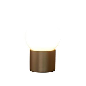 PULCE-Lampe à poser LED Métal/Verre H23cm Laiton