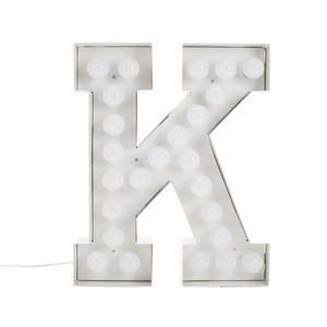 VEGAZ-Lampe à poser Lettre Géante K H60cm Blanc