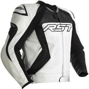 RST Tractech EVO 4 Veste en cuir de moto, noir-blanc, taille M