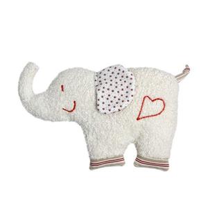 Doudou Plat Coton Organic Bio Elephant 30 cm Efie - Doudou Bio