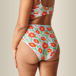 Culotte Taille Haute Coton BIO - Rosa Bleu Ciel
