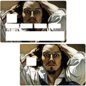 Autocollant pour carte bancaire, Sticker pour carte bancaire, le désespéré de Gustave Courbet