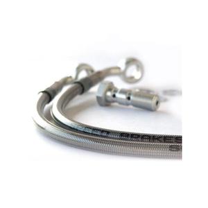 Durite de frein avant aviation inox raccords alu Gilera XR2 125 90-91