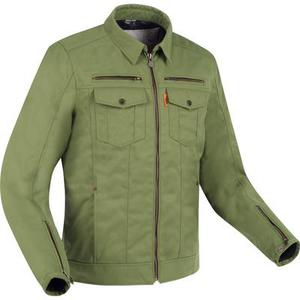 Segura Patrol Veste textile imperméable à l'eau pour moto, vert-brun, taille L