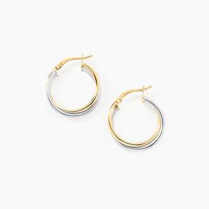 Créoles Tita Or Bicolore