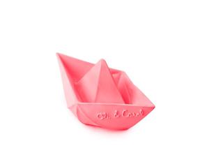 OLI et CAROL Bateau Origami - En latex d'hevea 100% naturel Rose