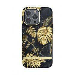 Richmond & Finch - Coque Rigide Golden Jungle - Couleur : Or - Modèle : iPhone 13 Pro