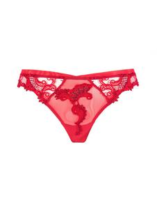 LISE CHARMEL - String dentelle rouge DRESSING FLORAL