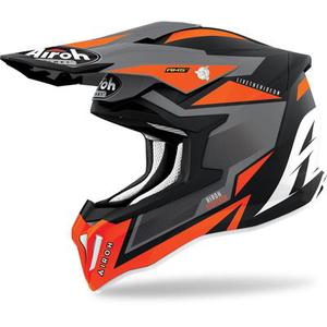 Airoh Strycker Axe Carbon Casque Motocross, orange, taille XS