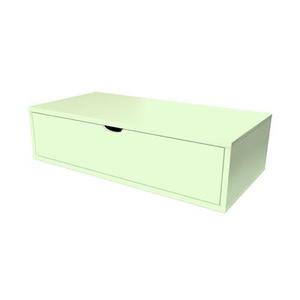 Cube de rangement bois 100x50 cm + tiroir Vert Pastel