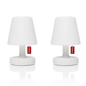 EDISON THE PETIT-Lot de 2 Lampes à poser LED rechargeable Blanc H25cm Blanc
