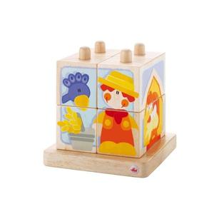 Empilable Cubes Ferme Sevi 1831 - Jouets en Bois