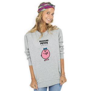 Sweat Femme - Madame Petite - Gris Chiné - Taille XXL