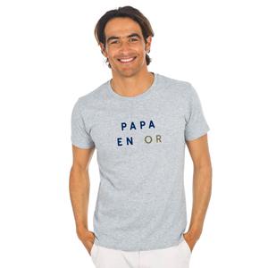 T-shirt Homme - Papa En Or 2 Waf - Gris Chiné - Taille M