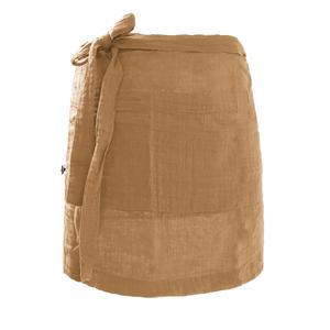 OUREA - Demi-Tablier avec Double Poche Gaze de Coton Camel
