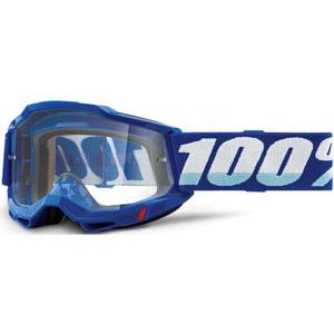 100% Accuri II Enduro Dual Lunettes Motocross, bleu