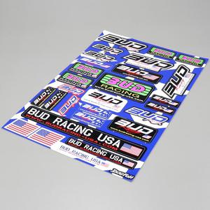 Stickers Bud Racing USA (planche)